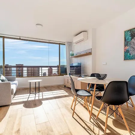 Mael Avec Piscine Et Jolie Vue Appartamento Benidorm