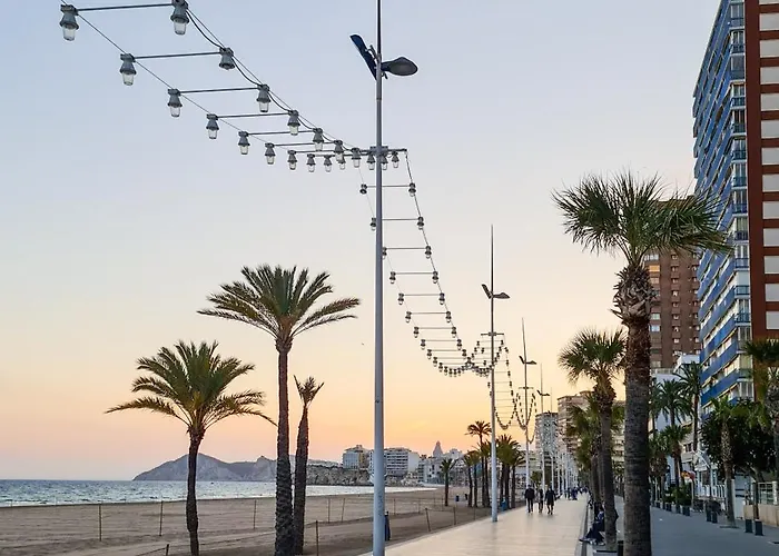 Mael Avec Piscine Et Jolie Vue Lejlighed Benidorm